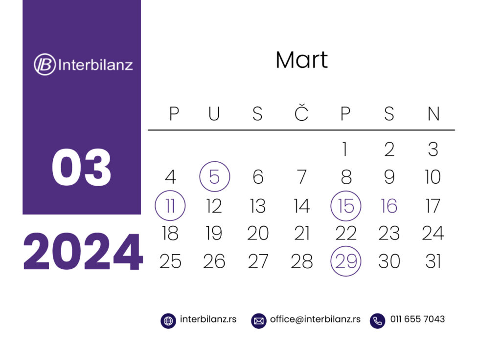 Interbilanz-poreski kalendar-Mart-2024