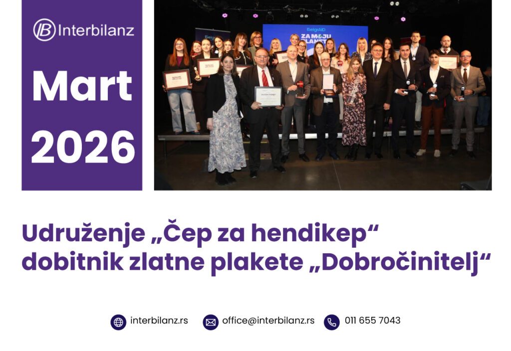 Udruženje „Čep za hendikep“ dobitnik zlatne plakete „Dobročinitelj“